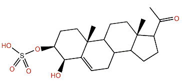 3b,4b-Dihydroxypregn-5-en-20-one 3-sulfate